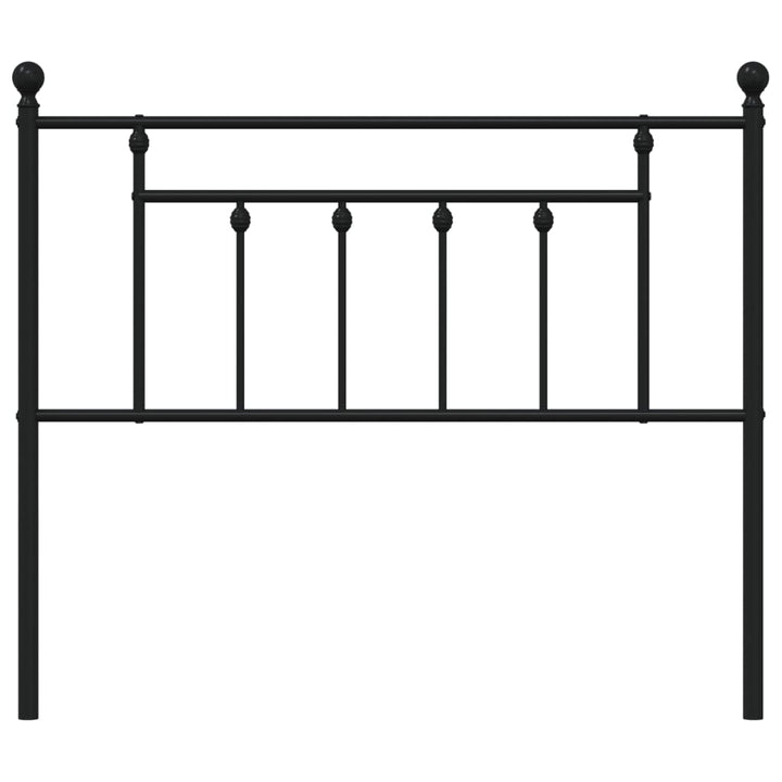 udskiftningsgavl 107 cm metal sort