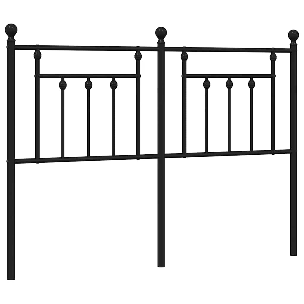 udskiftningsgavl 135 cm metal sort