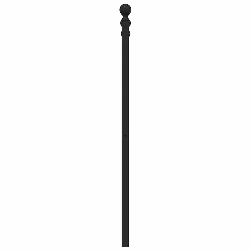udskiftningsgavl 135 cm metal sort