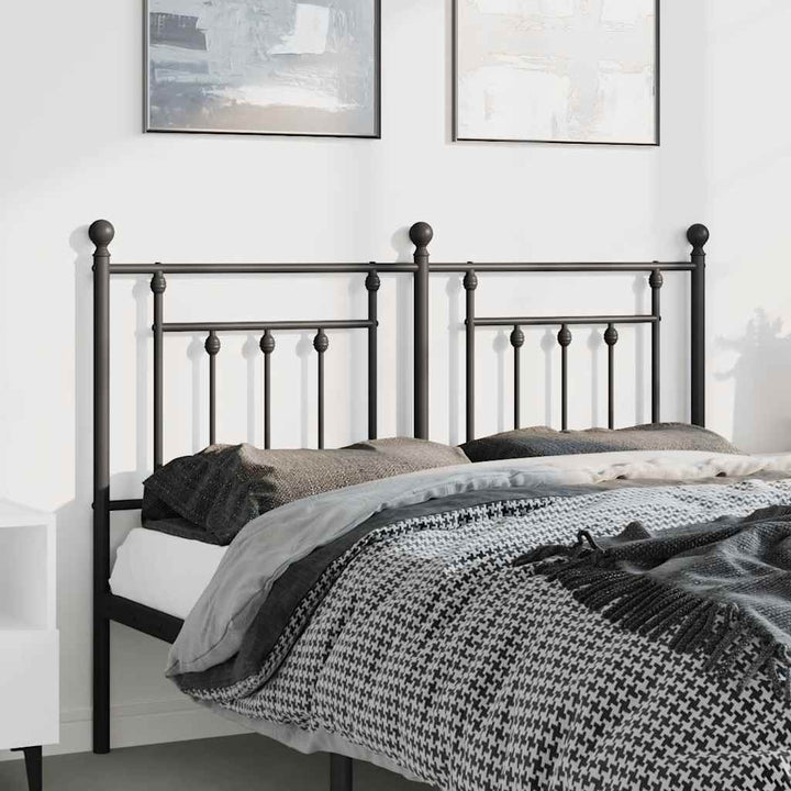 udskiftningsgavl 135 cm metal sort