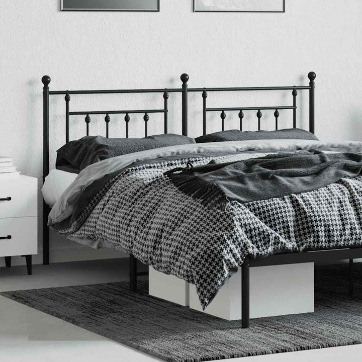 udskiftningsgavl 160 cm metal sort