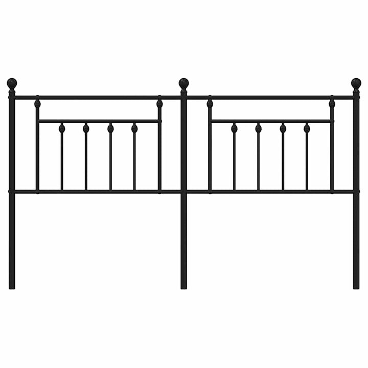 udskiftningsgavl 160 cm metal sort