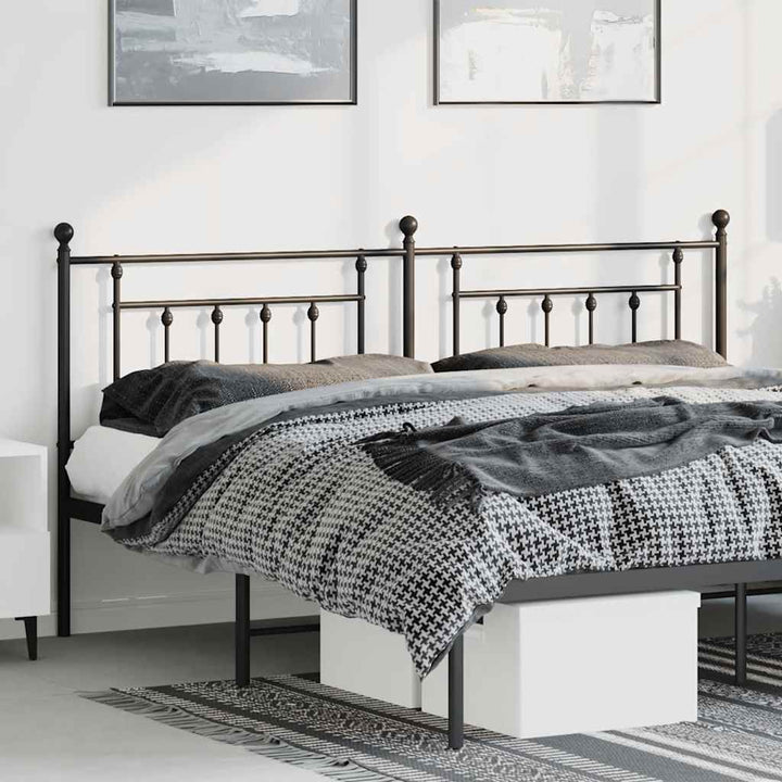 udskiftningsgavl 180 cm metal sort