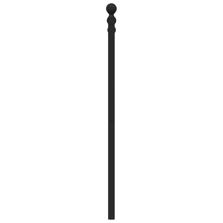 udskiftningsgavl 200 cm metal sort