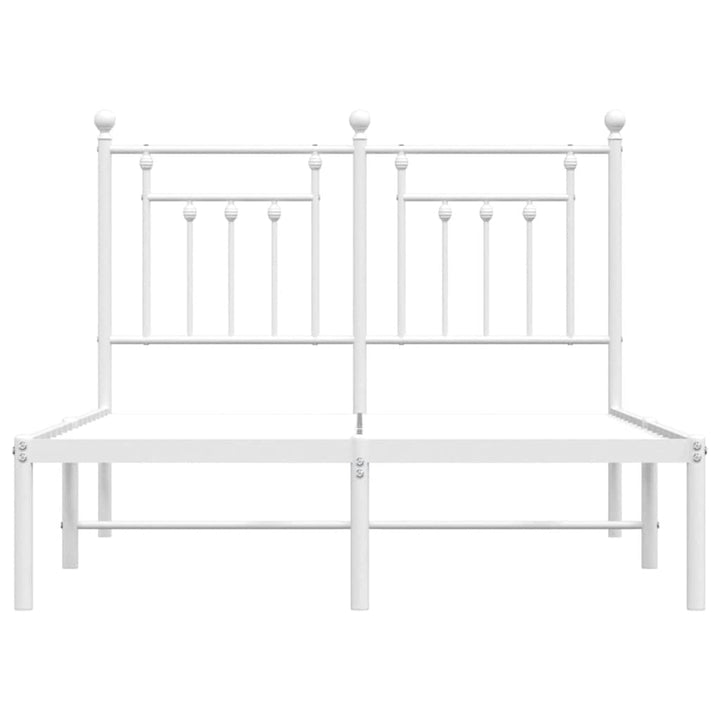 sengeramme med sengegavl 120x190 cm metal hvid