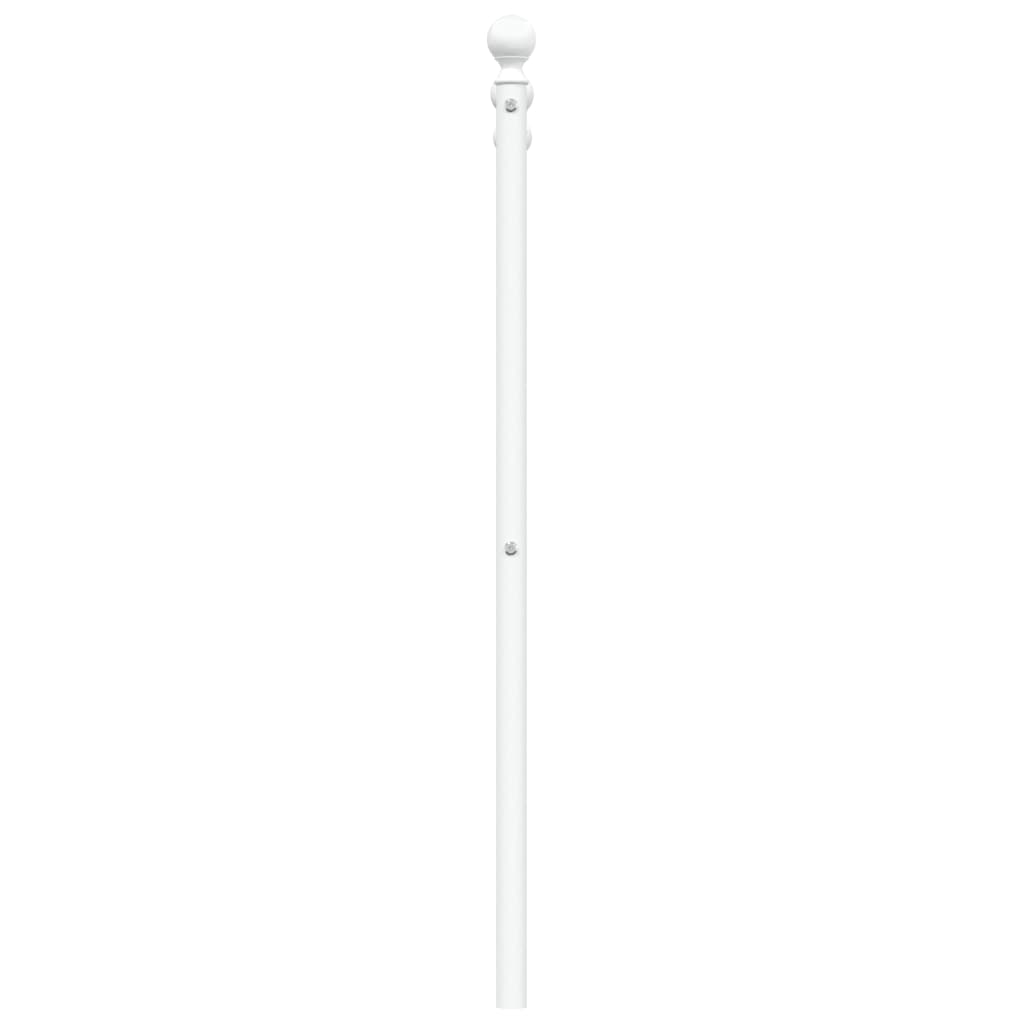 udskiftningsgavl 90 cm metal hvid