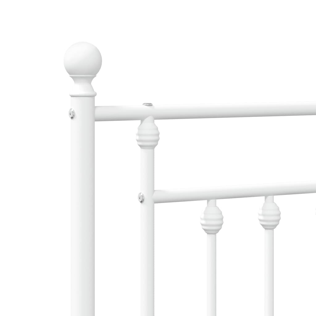 udskiftningsgavl 107 cm metal hvid