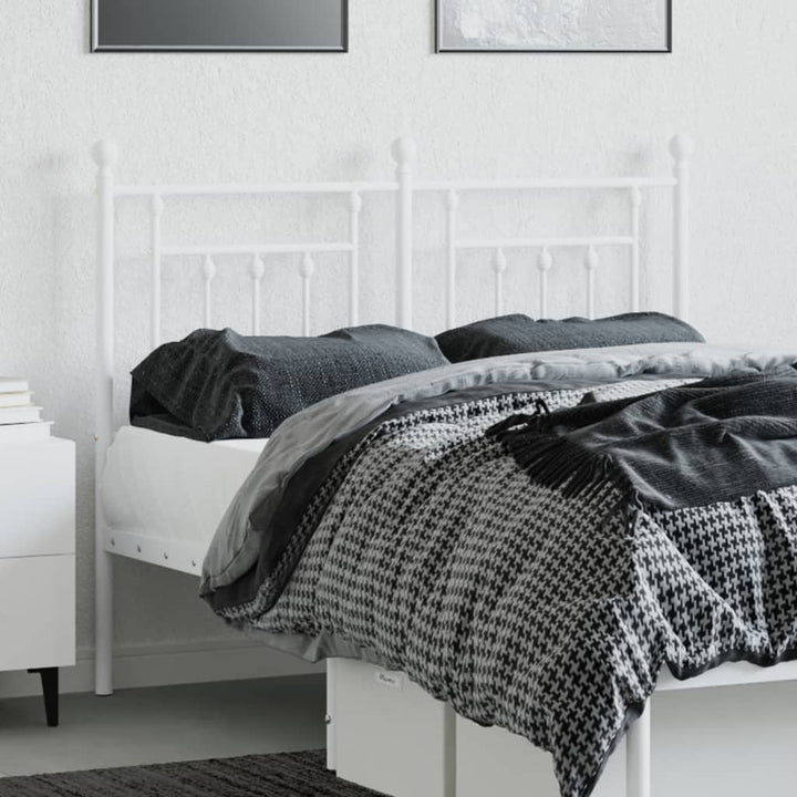 udskiftningsgavl 120 cm metal hvid