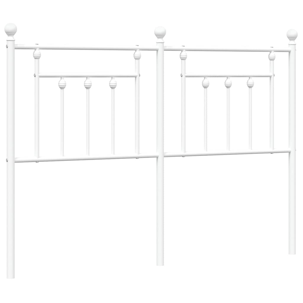 udskiftningsgavl 135 cm metal hvid