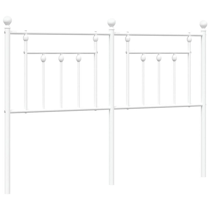 udskiftningsgavl 135 cm metal hvid