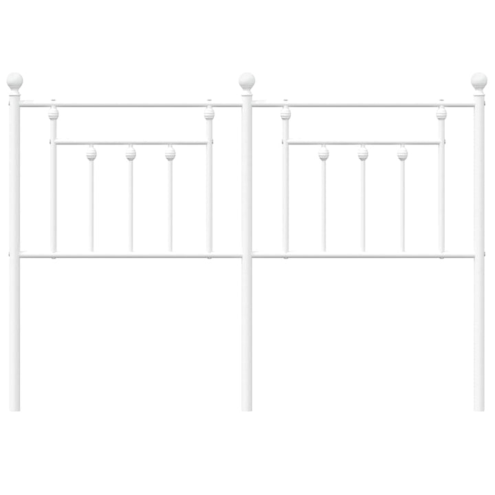udskiftningsgavl 135 cm metal hvid