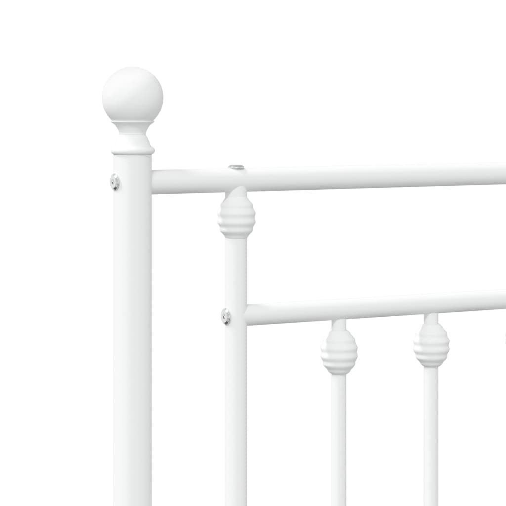 udskiftningsgavl 150 cm metal hvid