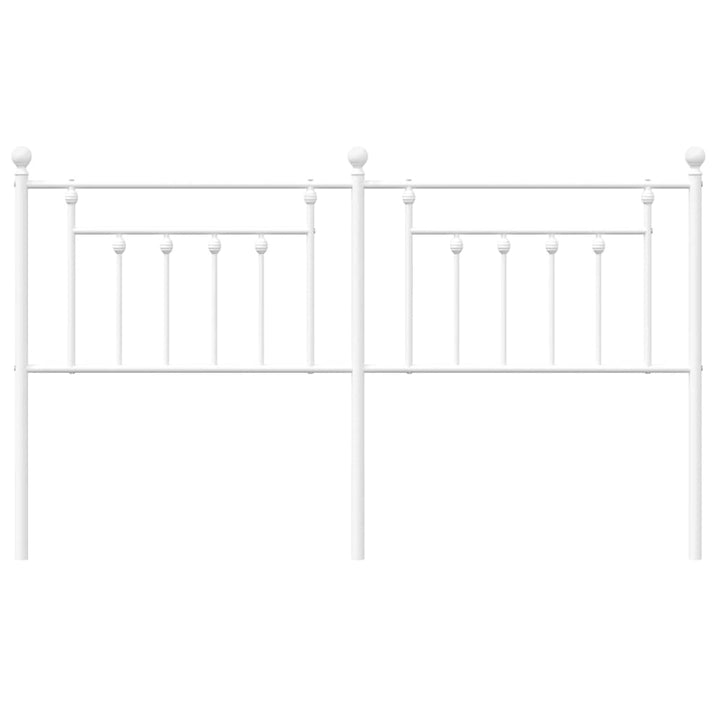 udskiftningsgavl 160 cm metal hvid
