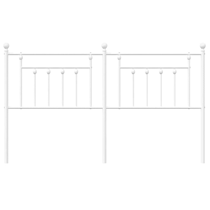 udskiftningsgavl 180 cm metal hvid