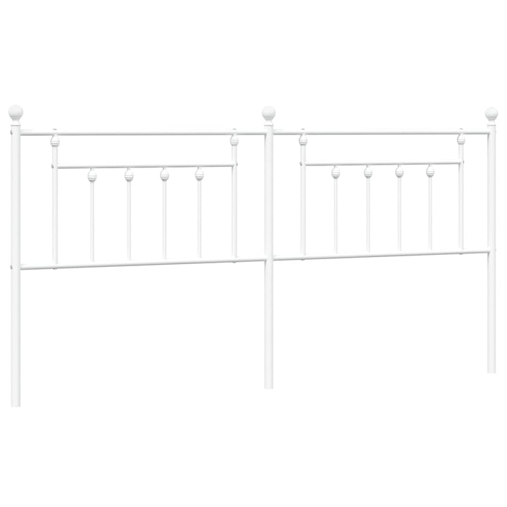 udskiftningsgavl 200 cm metal hvid