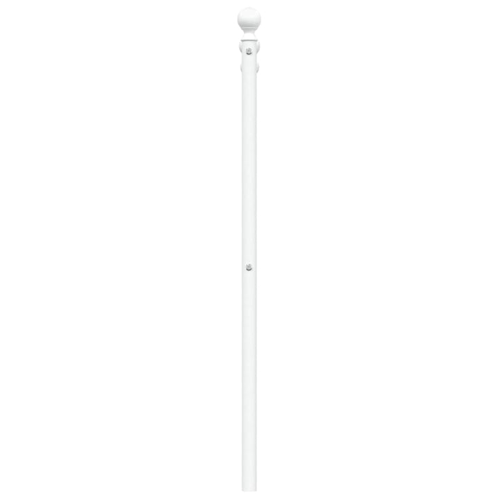 udskiftningsgavl 200 cm metal hvid