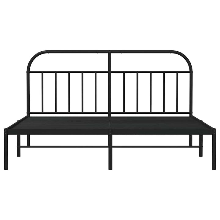 sengeramme med sengegavl 183x213 cm metal sort