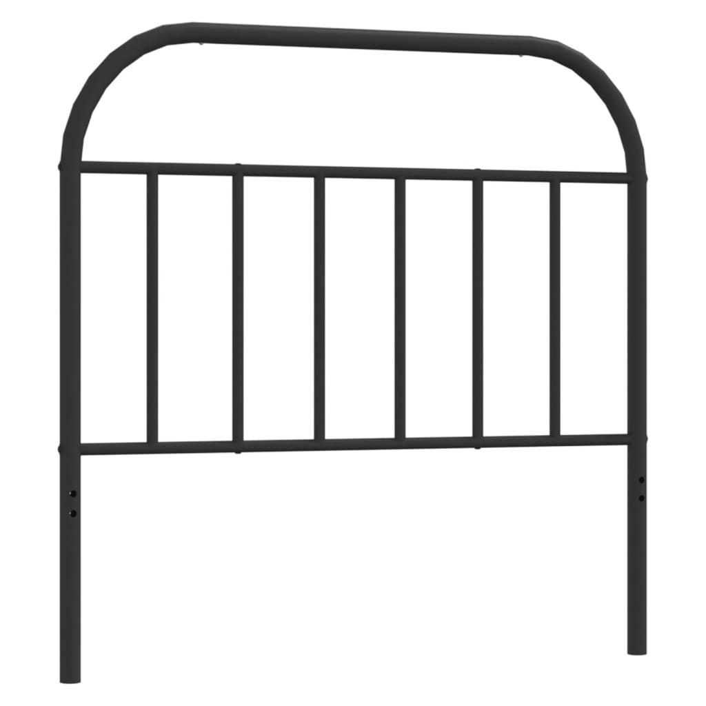 udskiftningsgavl 107 cm metal sort