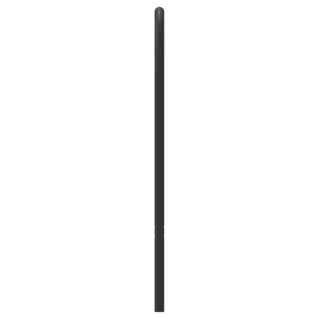 udskiftningsgavl 107 cm metal sort