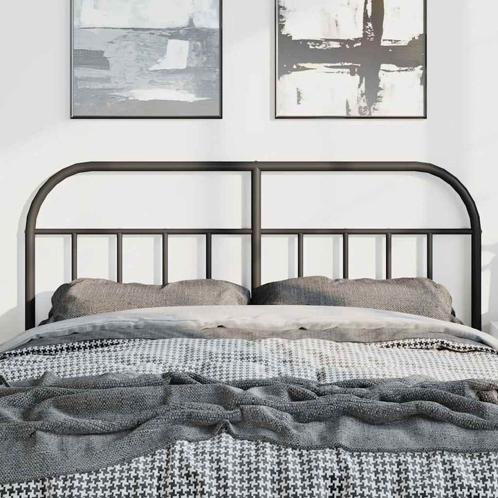udskiftningsgavl 150 cm metal sort