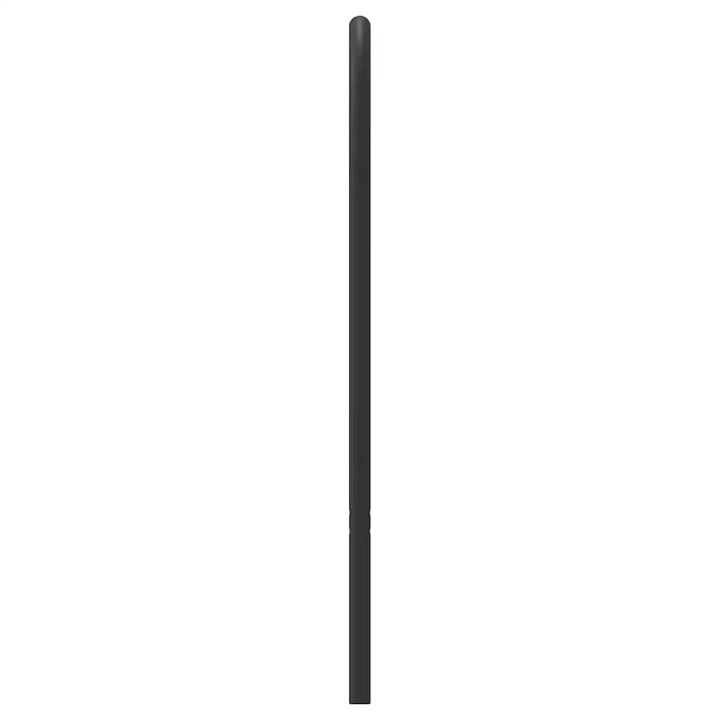 udskiftningsgavl 150 cm metal sort