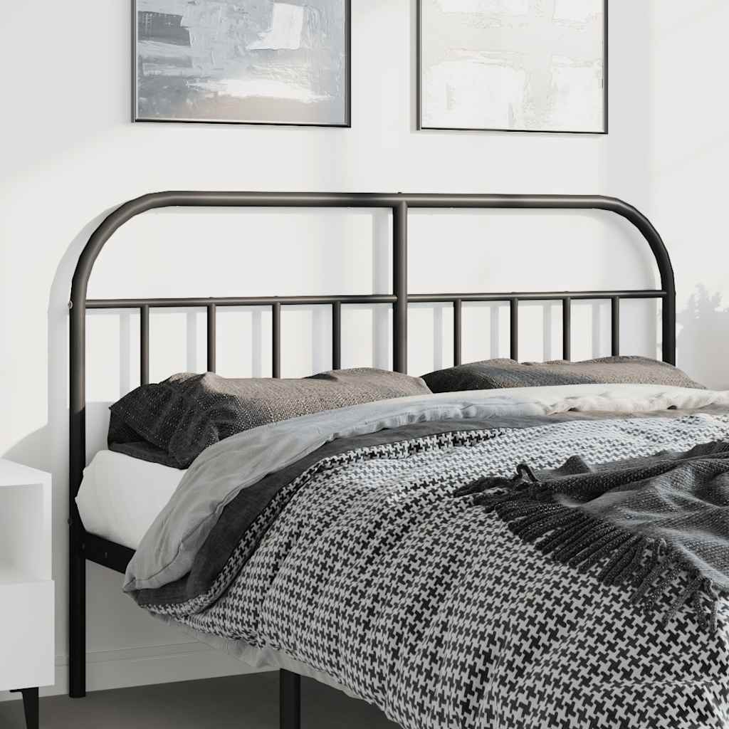 udskiftningsgavl 150 cm metal sort