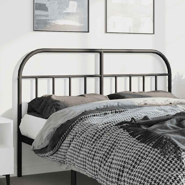 udskiftningsgavl 150 cm metal sort