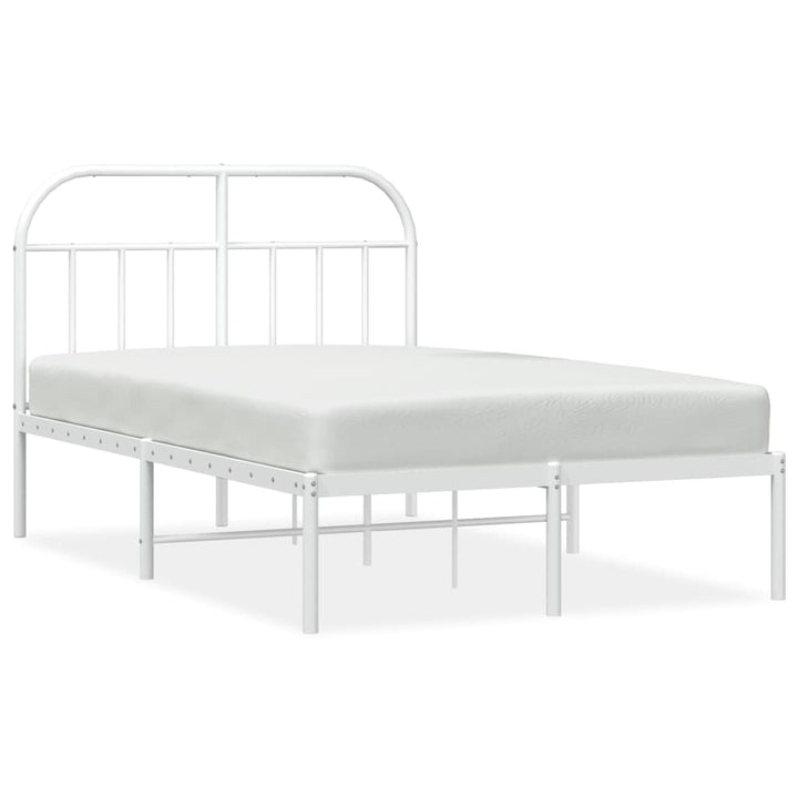 sengeramme med sengegavl 120x190 cm metal hvid