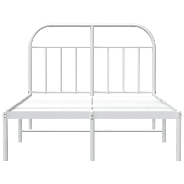 sengeramme med sengegavl 120x190 cm metal hvid