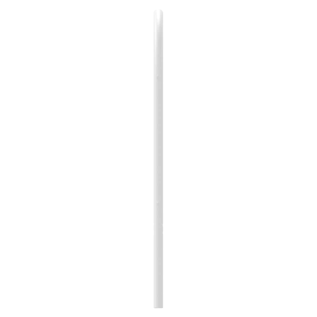udskiftningsgavl 135 cm metal hvid