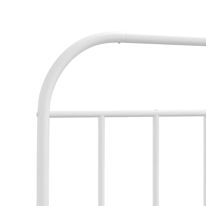 udskiftningsgavl 135 cm metal hvid
