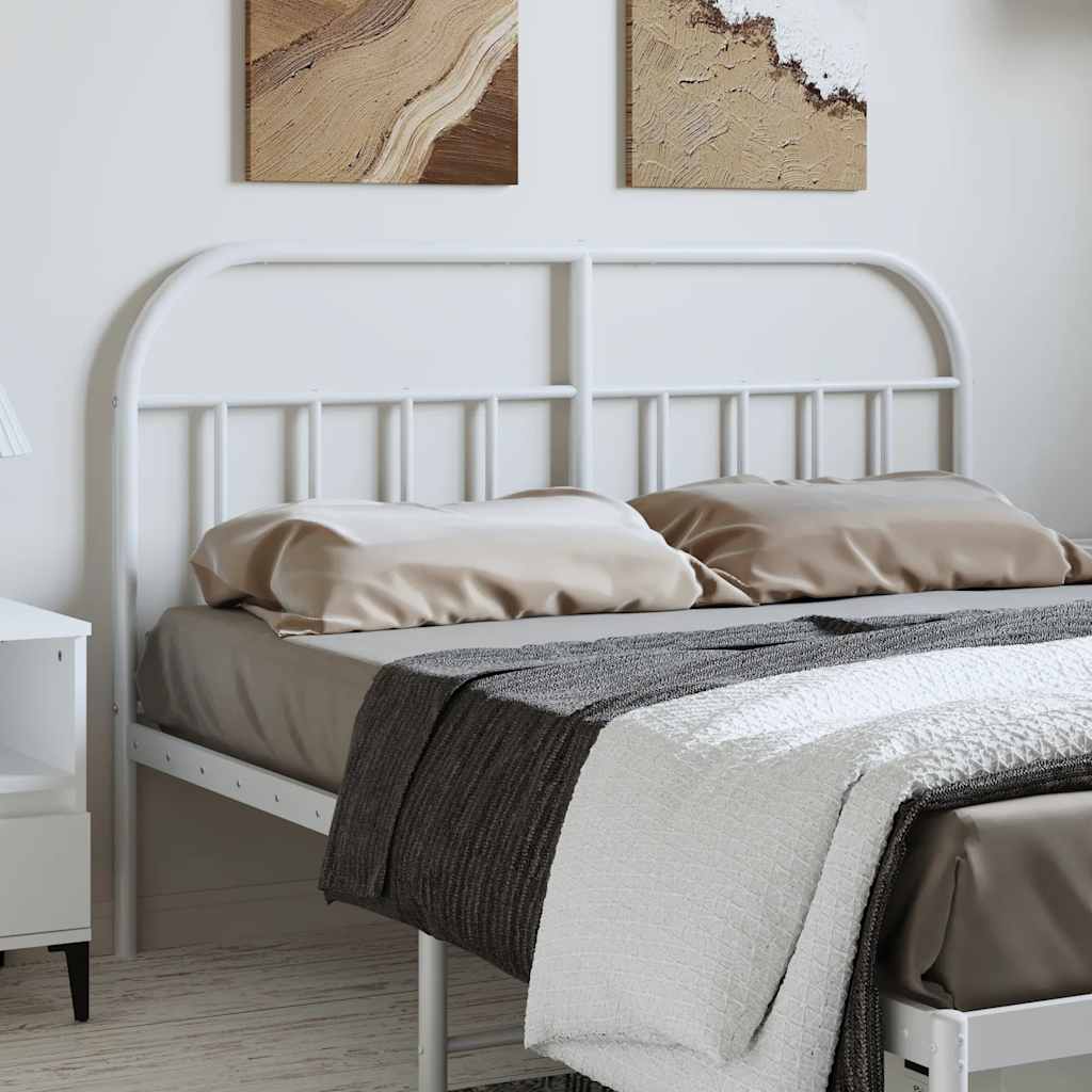 udskiftningsgavl 135 cm metal hvid