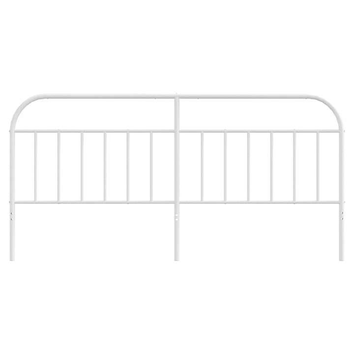 udskiftningsgavl 193 cm metal hvid