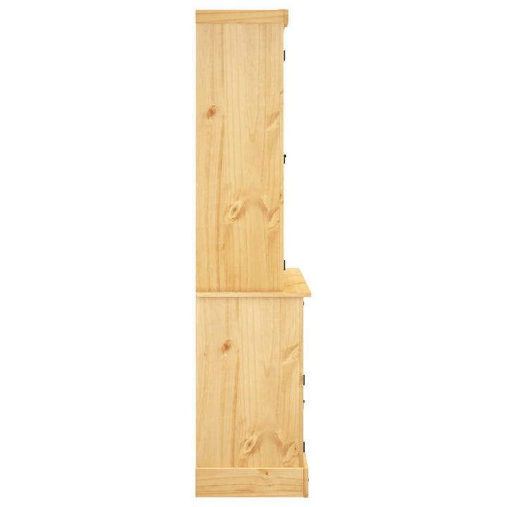 skænk Corona 112x43x196 cm massivt mexicansk fyrretræ brun