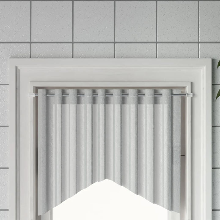 gardinstænger 2 stk. 40-60 cm aluminium hvid og sølvfarvet