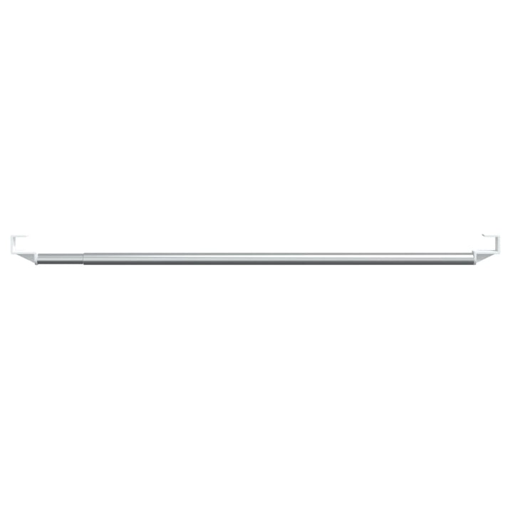 gardinstænger 2 stk. 60-105 cm aluminium hvid og sølvfarvet