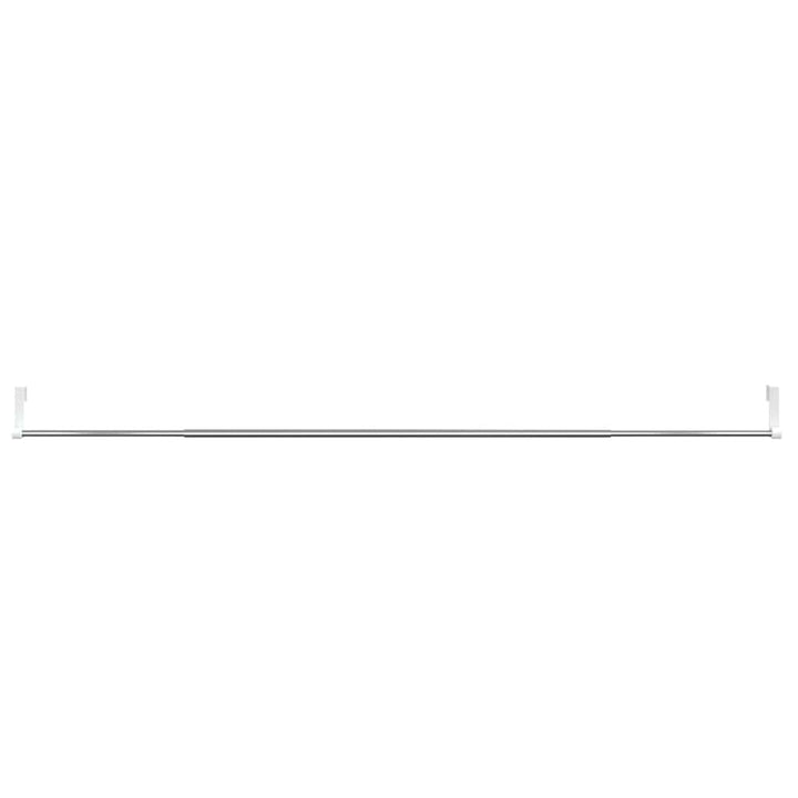 gardinstænger 2 stk. 90-135 cm aluminium hvid og sølvfarvet
