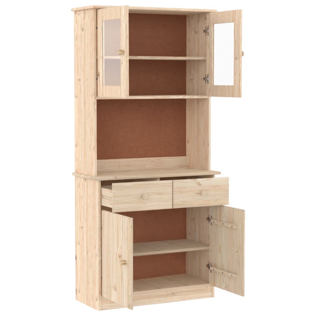 skænk ALTA 77x35x165 cm massivt fyrretræ