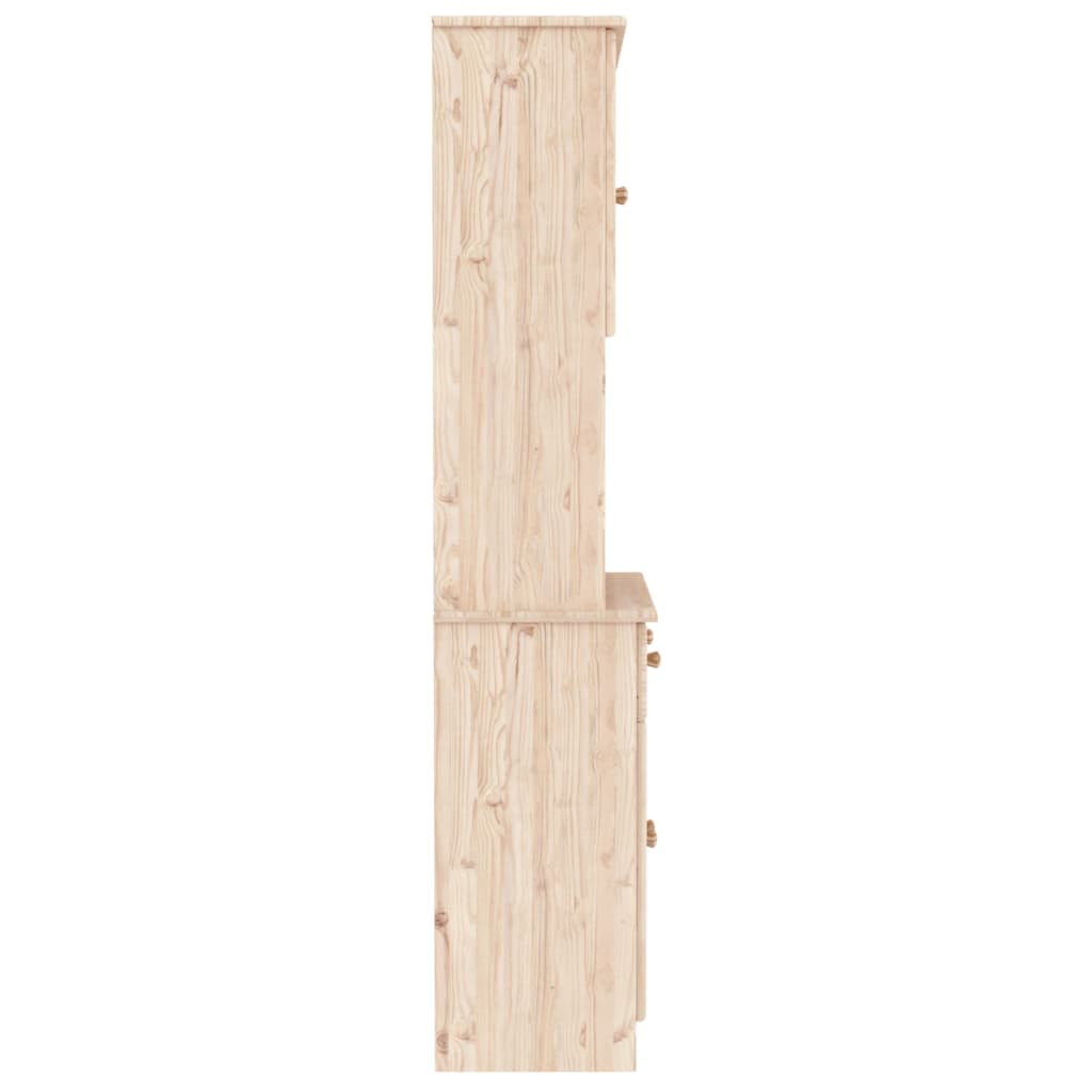 skænk ALTA 77x35x165 cm massivt fyrretræ