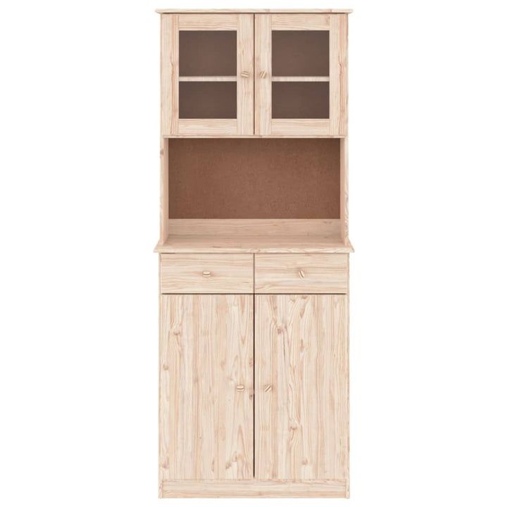 højskab ALTA 77x35x188 cm massivt fyrretræ
