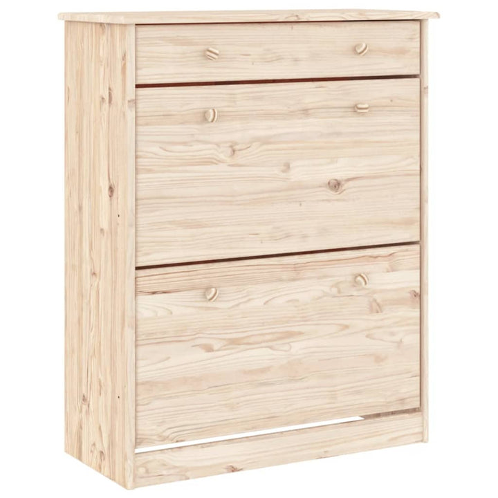 højskab ALTA 77x35x188 cm massivt fyrretræ