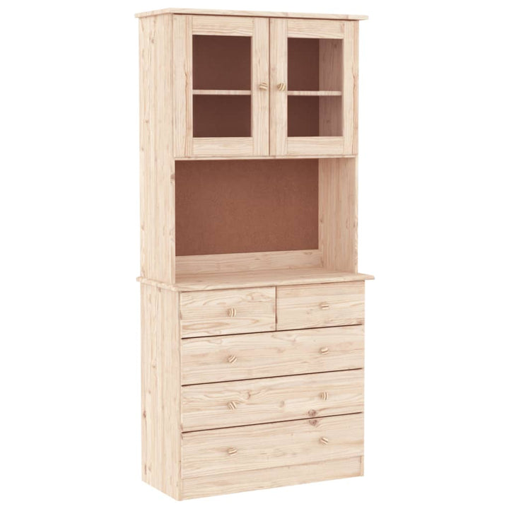 skænk ALTA 77x35x165 cm massivt fyrretræ
