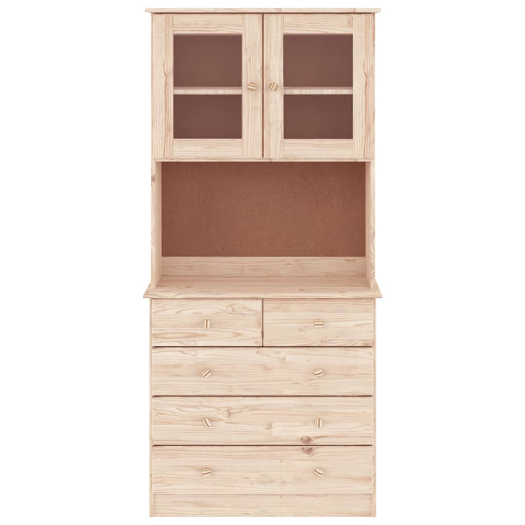 skænk ALTA 77x35x165 cm massivt fyrretræ