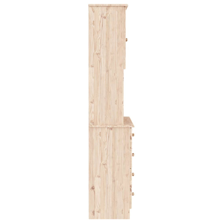 skænk ALTA 77x35x165 cm massivt fyrretræ