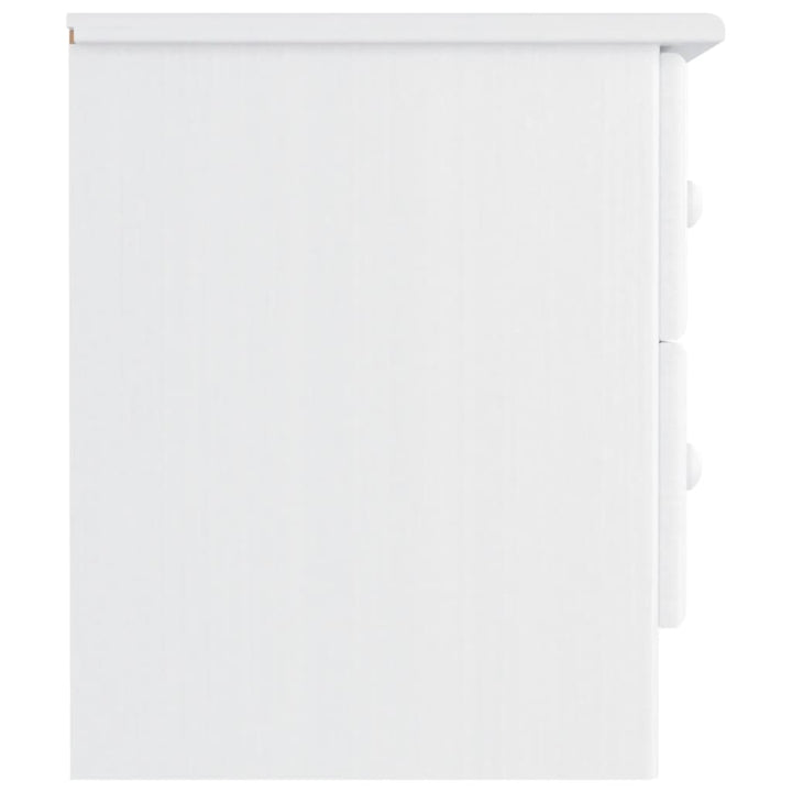 sengebord ALTA 41x35x41 cm massivt fyrretræ hvid