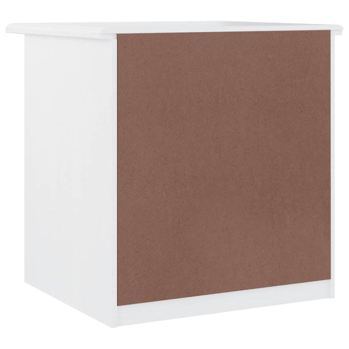 sengebord ALTA 41x35x41 cm massivt fyrretræ hvid