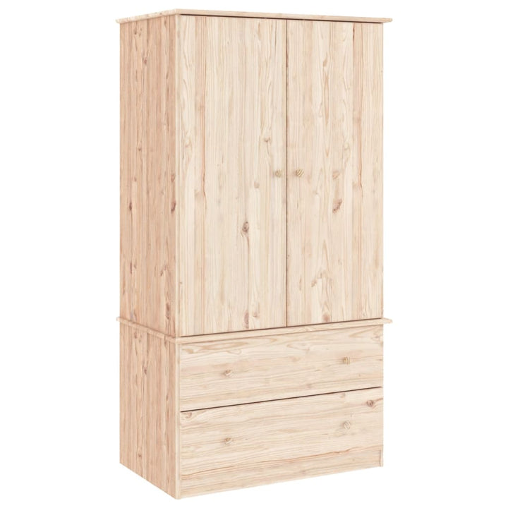 klædeskab ALTA 90x55x170 cm massivt fyrretræ