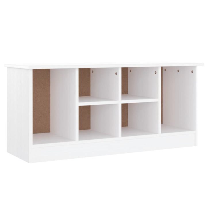 skobænk ALTA 100x35x45 cm massivt fyrretræ hvid