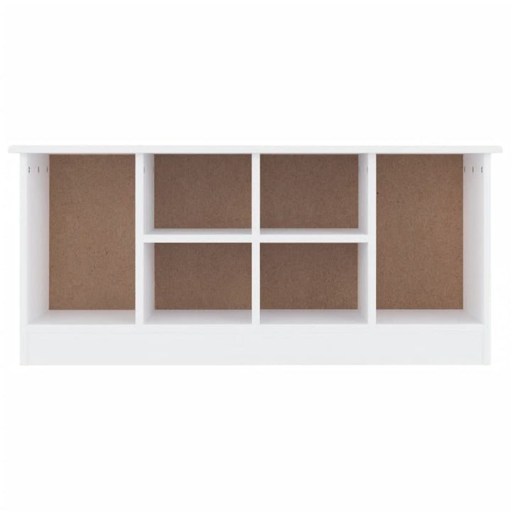 skobænk ALTA 100x35x45 cm massivt fyrretræ hvid