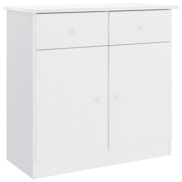 skænk ALTA 77x35x73 cm massivt fyrretræ hvid